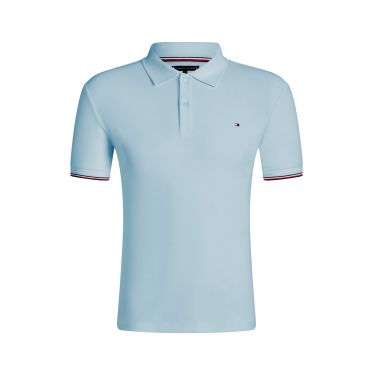 Polo manches courtes Davis Tommy Hilfiger Equestrian homme Bleu doux