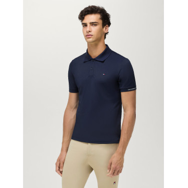 Polo technique Fresco Tommy Hilfiger Equestrian manches courtes homme Desert sky Bleu Polo technique Fresco Tommy Hilfiger Equestrian manches courtes homme Desert sky Bleu