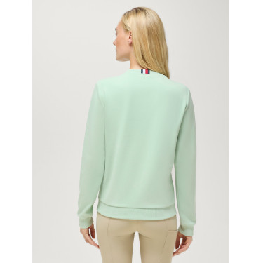 Pull col rond Belair à strass Tommy Hilfiger Equestrian femme Menthe belair Vert Pull col rond Belair à strass Tommy Hilfiger Equestrian femme Menthe belair Vert
