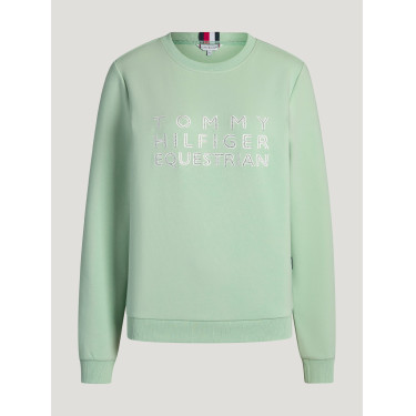 Pull col rond Belair à strass Tommy Hilfiger Equestrian femme Menthe belair Vert Pull col rond Belair à strass Tommy Hilfiger Equestrian femme Menthe belair Vert