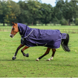 Couverture Bucas Atlantic Exclusive 150g et couvre cou Marine / bleu Couverture Bucas Atlantic Exclusive 150g et couvre cou Marine / bleu