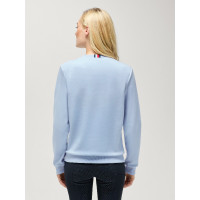 Pull col rond Belair à strass Tommy Hilfiger Equestrian femme Bleu doux