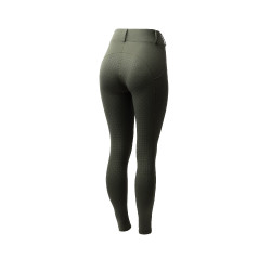 Legging d'hiver femme grip intégral Horze Dea Vert scarabé