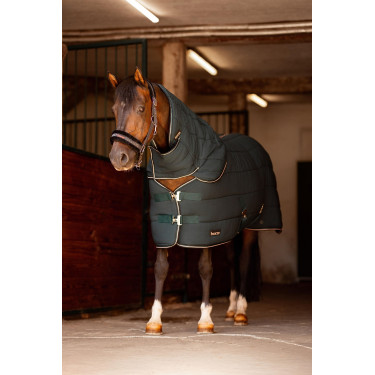 Couvre-cou pour couverture de box Glasgow poney Horze Vert d'eau foncé