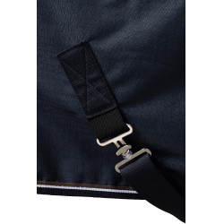 Couverture d'extérieur Glasgow avec doublure polaire et éléments réfléchissants Horze 600D Myrtille Gris