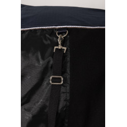 Couverture d'extérieur Glasgow avec doublure polaire et éléments réfléchissants Horze 600D Myrtille Gris