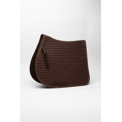 Tapis de selle Horze Exeter mixte Marron foncé / gold