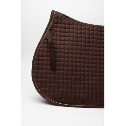 Tapis de selle Horze Exeter mixte Marron foncé / gold