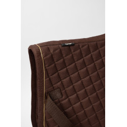 Tapis de selle Horze Exeter mixte Marron foncé / gold