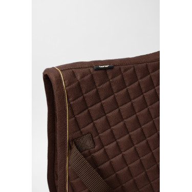 Tapis de selle Horze Exeter mixte Marron foncé / gold
