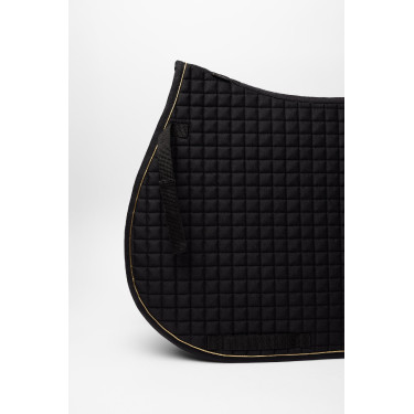 Tapis de selle Horze Exeter mixte Noir / gold