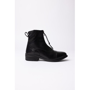 Boots jodhpur Horze Oldenburg en cuir avec fermeture éclair frontale Noir