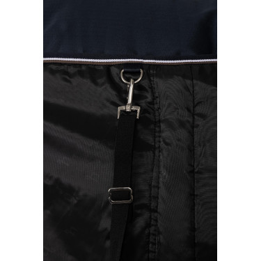 Couverture d'extérieur Glasgow avec combo cou Horze 100 g Myrtille Gris