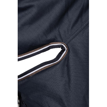 Couverture d'extérieur Glasgow avec combo cou Horze 100 g Myrtille Gris