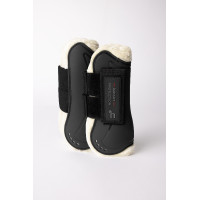 Guêtres avec fausse fourrure Horze Armour Airflow Noir Guêtres avec fausse fourrure Horze Armour Airflow Noir