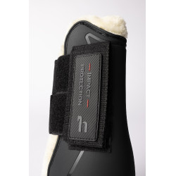 Guêtres avec fausse fourrure Horze Armour Airflow Noir