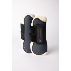 Guêtres avec fausse fourrure Horze Armour Airflow Marine Bleu marine