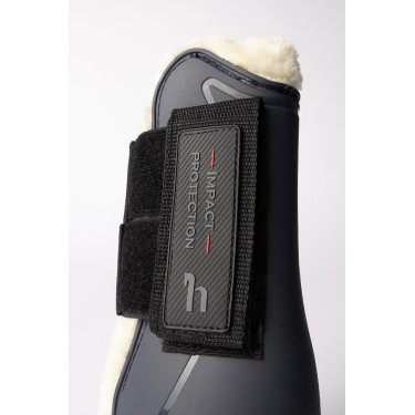 Guêtres avec fausse fourrure Horze Armour Airflow Marine Bleu marine