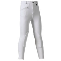 Pantalon Daslö Enfant Maille Epaisse Blanc Basane Bleu national