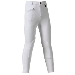 Pantalon Daslö Enfant Maille Epaisse Blanc Basane Bleu national