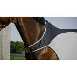 Couverture marcheur Equithème Flycool Marine / blanc Bleu