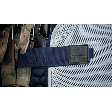 Couvre-reins carré Equithème Flycool Marine / blanc Bleu Couvre-reins carré Equithème Flycool Marine / blanc Bleu