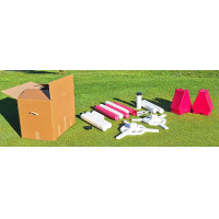 Kit obstacle Hippotonic avec cube Rose / blanc