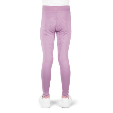 Legging Flora Enfant Je T'aime Equithème Mauve Violet Legging Flora Enfant Je T'aime Equithème Mauve Violet