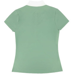 Polo concours Equithème Suzanne femme Vert clair Polo concours Equithème Suzanne femme Vert clair