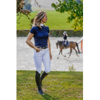 Polo concours sans manches Equithème Judith femme Blanc