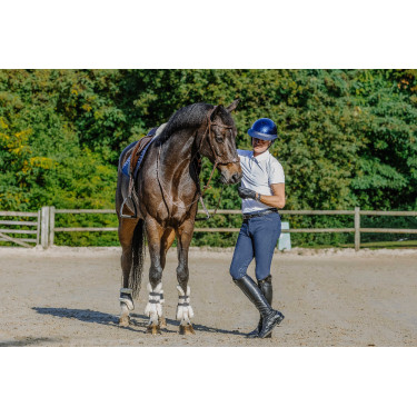 Polo de concours Equithème Chris homme Blanc