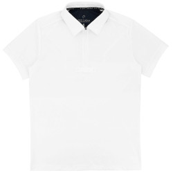 Polo de concours Equithème Chris homme Blanc