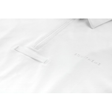 Polo de concours Equithème Chris homme Blanc
