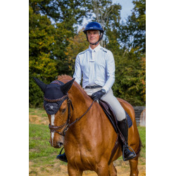 Polo de concours manches longues Equithème Adrien homme Blanc