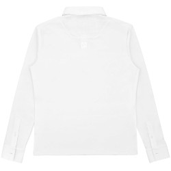 Polo de concours manches longues Equithème Adrien homme Blanc