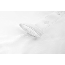 Polo de concours manches longues Equithème Adrien homme Blanc