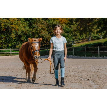 T-shirt enfant et junior Je t'aime Equithème Bonnie Vert / menthe