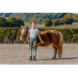 T-shirt enfant et junior Je t'aime Equithème Bonnie Vert / menthe