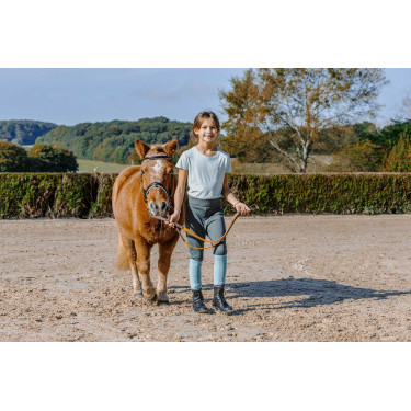 T-shirt enfant et junior Je t'aime Equithème Bonnie Vert / menthe
