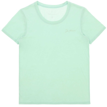 T-shirt enfant et junior Je t'aime Equithème Bonnie Vert / menthe