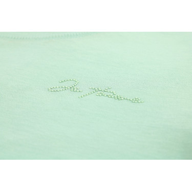 T-shirt enfant et junior Je t'aime Equithème Bonnie Vert / menthe