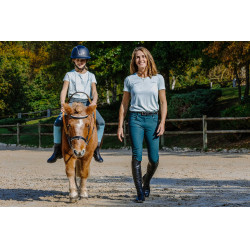 T-shirt Je t'aime Equithème Bonnie femme Vert / menthe