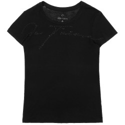 T-Shirt Je t'aime Equithème Tessie femme Noir