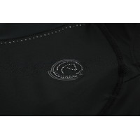 T-shirt sans manches Je t'aime Equithème Carla femme Noir