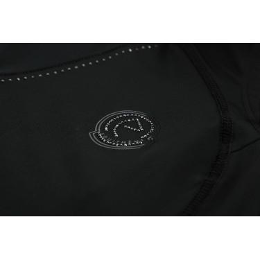 T-shirt sans manches Je t'aime Equithème Carla femme Noir