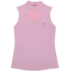 T-shirt sans manches Je t'aime Equithème Carla femme Mauve Violet T-shirt sans manches Je t'aime Equithème Carla femme Mauve Violet