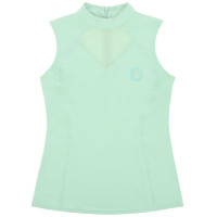 T-shirt sans manches Je t'aime Equithème Carla femme Vert / menthe