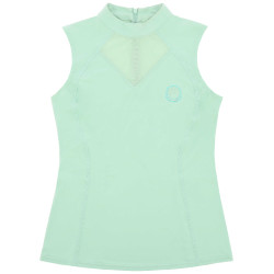 T-shirt sans manches Je t'aime Equithème Carla femme Vert / menthe T-shirt sans manches Je t'aime Equithème Carla femme Vert / menthe