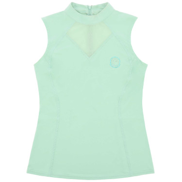 T-shirt sans manches Je t'aime Equithème Carla femme Vert / menthe T-shirt sans manches Je t'aime Equithème Carla femme Vert / menthe