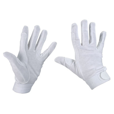 Gants d'équitation Covalliero coton Blanc